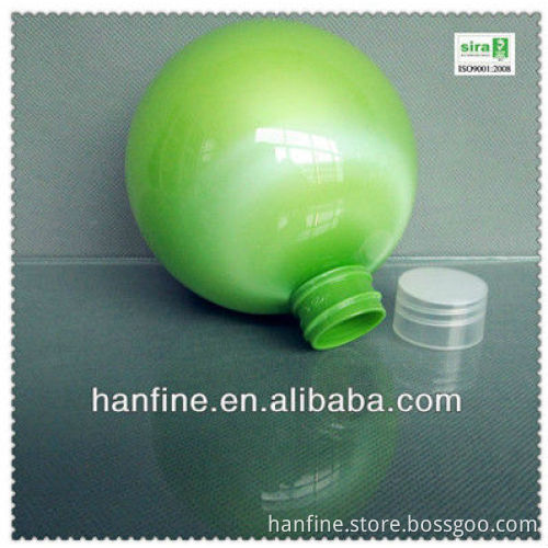 PET Plastic Type and Screen Printing Surface plastic screw top round ball bottles